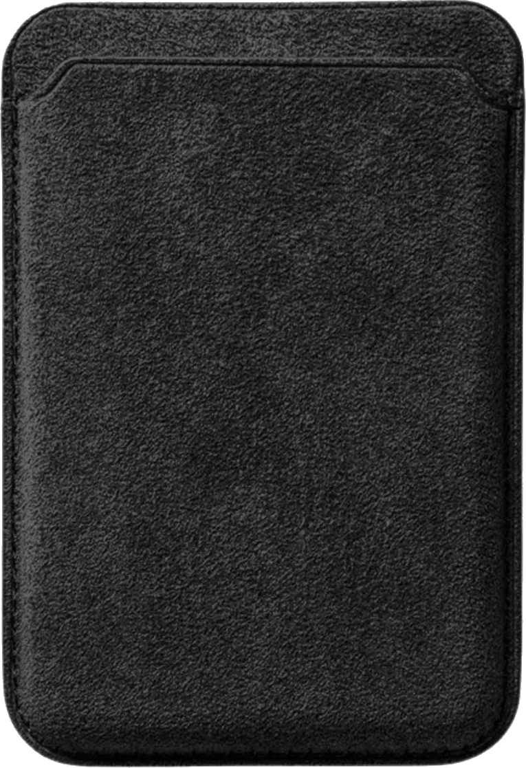 Deep Black Alcantara cardholder