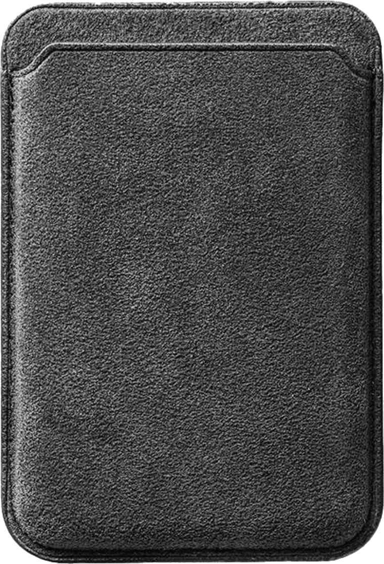 Space Grey Alcantara cardholder